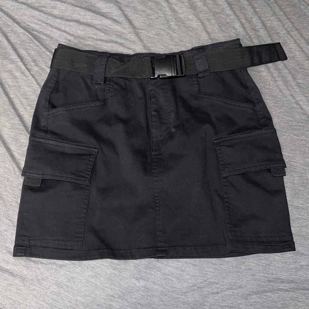 COPY - Black Cargo Skirt